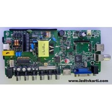 TP.VST59.PA671 17B5-C500-0C3100 SHARK LED-SH2404A LED TV İÇİN ANAKART MAİN BOARD