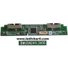 8WUSN24V.3A1G E230435 802.11 USB MODULE REV-A1 PHILIPS 42PFK6309-12 40PFK5300-12 40PFK5300-12 LED TV MODELLERİ İÇİN WİFİ MODÜL KARTI